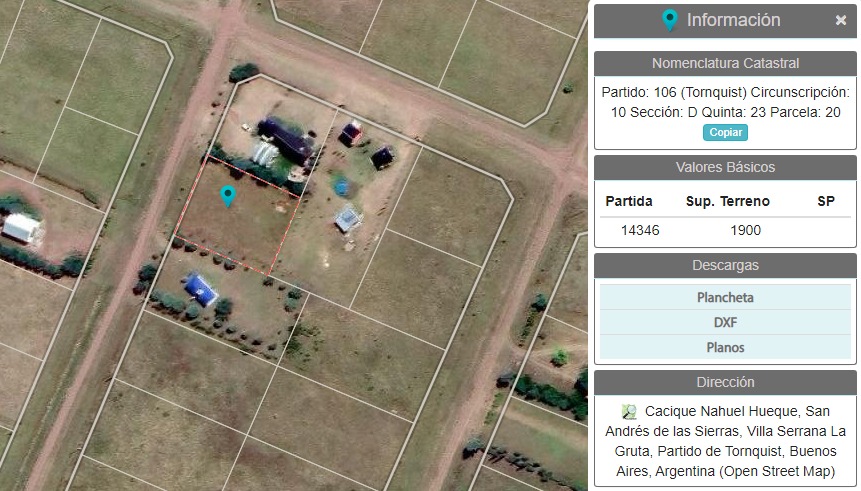 Cacique Nahuel Hueque, 8160, san andres de la sierra, Buenos Aires, ,Terreno,Venta,Cacique Nahuel Hueque,1191