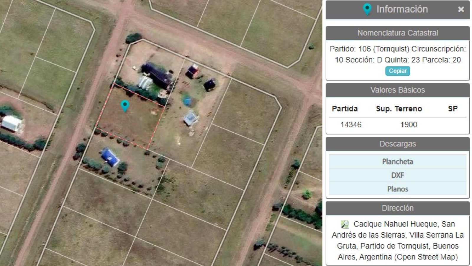 Cacique Nahuel Hueque, 8160, san andres de la sierra, Buenos Aires, 0 , 0 ,0,Terreno,Venta,Cacique Nahuel Hueque,0,1191