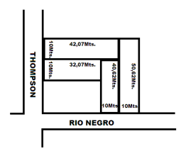 1300 thompson, Bahía Blanca, Buenos Aires, 8000, ,Terreno,Venta,thompson,1285