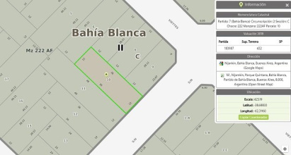 151 Nijankin, Bahía Blanca, Buenos Aires, 8000, ,Terreno,Venta,Nijankin,1292