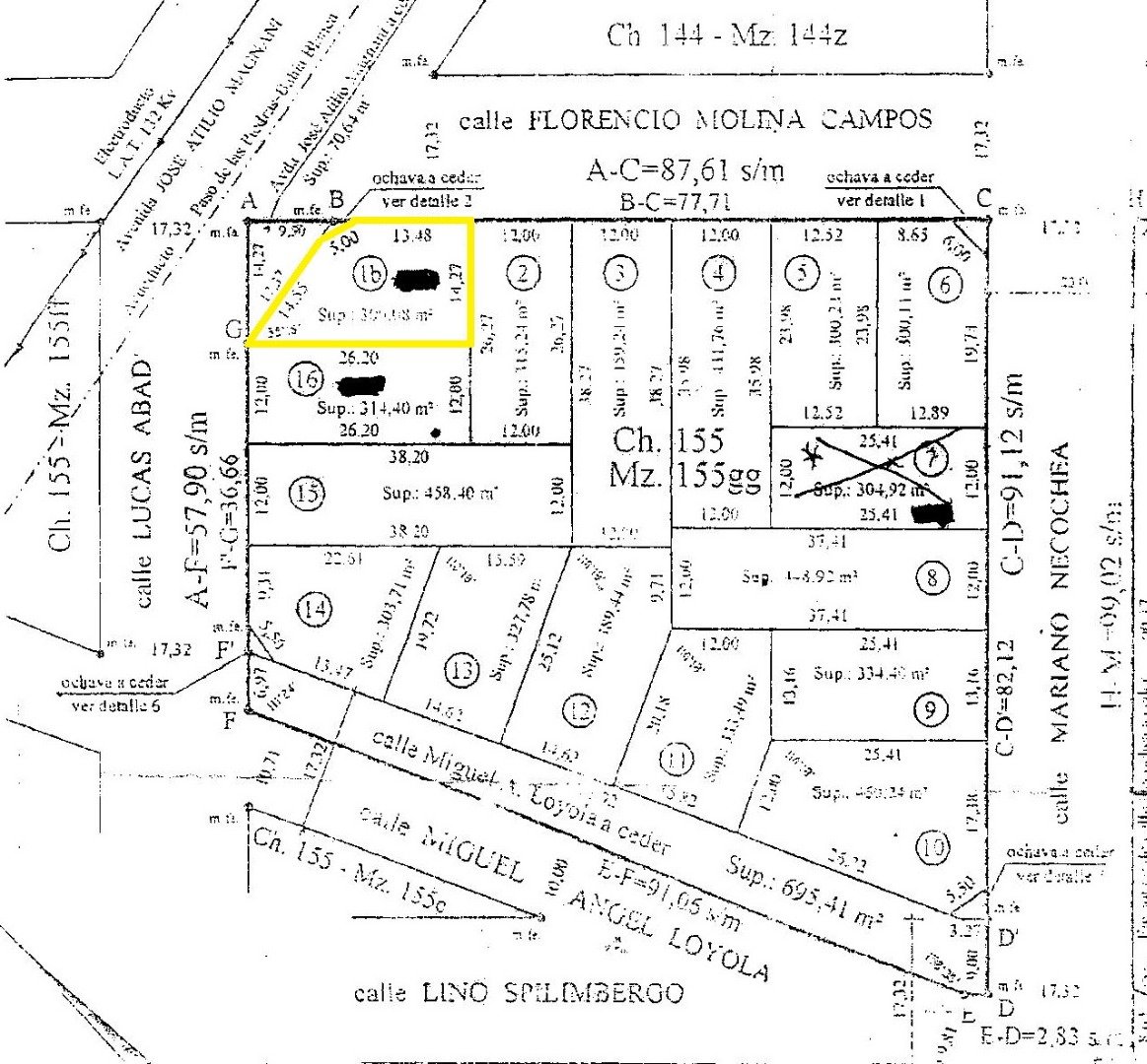 Molina Campos esq. Lucas Abad, Buenos Aires 8000, ,Terreno,Venta,Molina Campos esq. Lucas Abad,1302