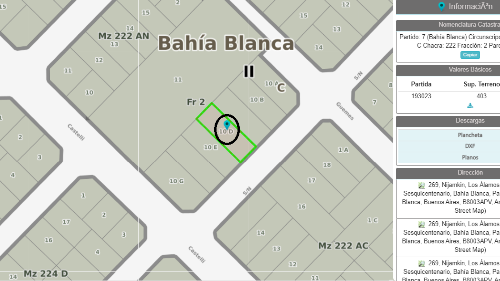 277 Nijankin, Bahía Blanca, Buenos Aires, 8000, 0 , 0 ,0,Terreno,Venta,Nijankin,0,1645