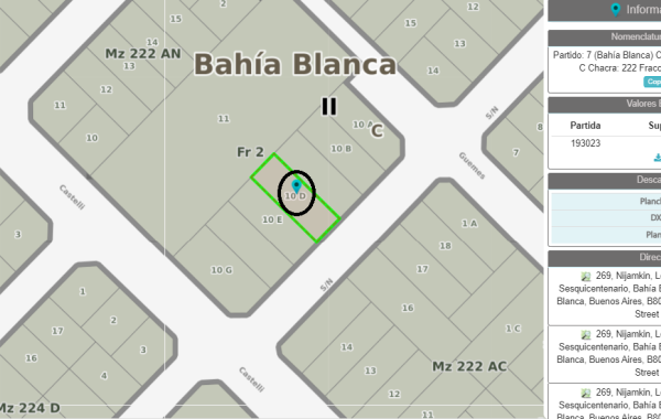 277 Nijankin, Bahía Blanca, Buenos Aires, 8000, 0 , 0 ,0,Terreno,Venta,Nijankin,0,1645