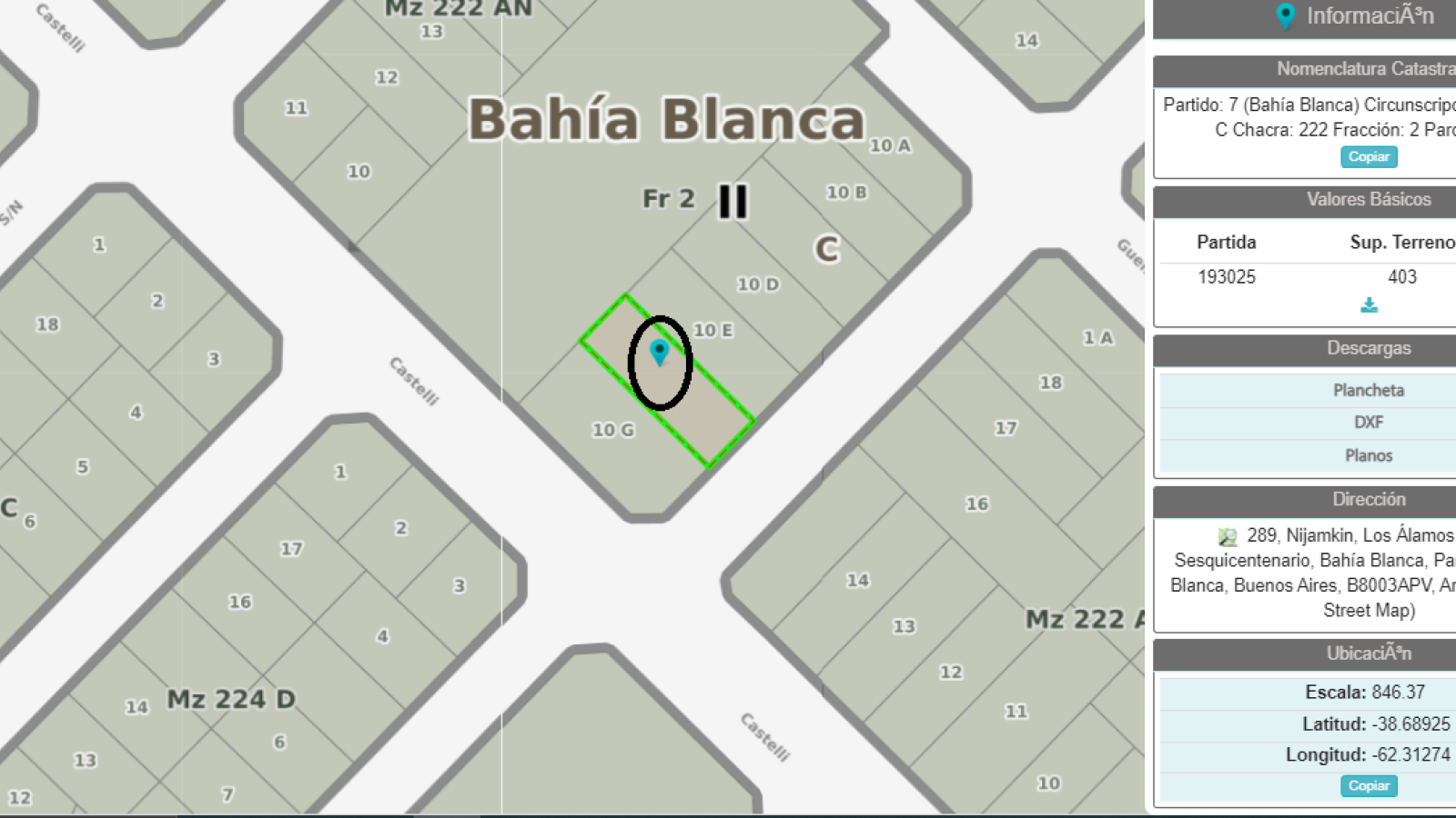 277 Nijankin, Bahía Blanca, Buenos Aires, 8000, 0 , 0 ,0,Terreno,Venta,Nijankin,0,1645