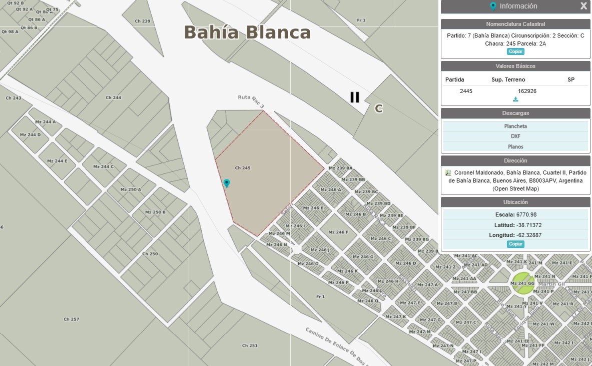 695 RN 3, 8000, Bahia Blanca, Buenos Aires, 8000, 0 , 0 ,0,Terreno,Venta,RN 3,0,1919