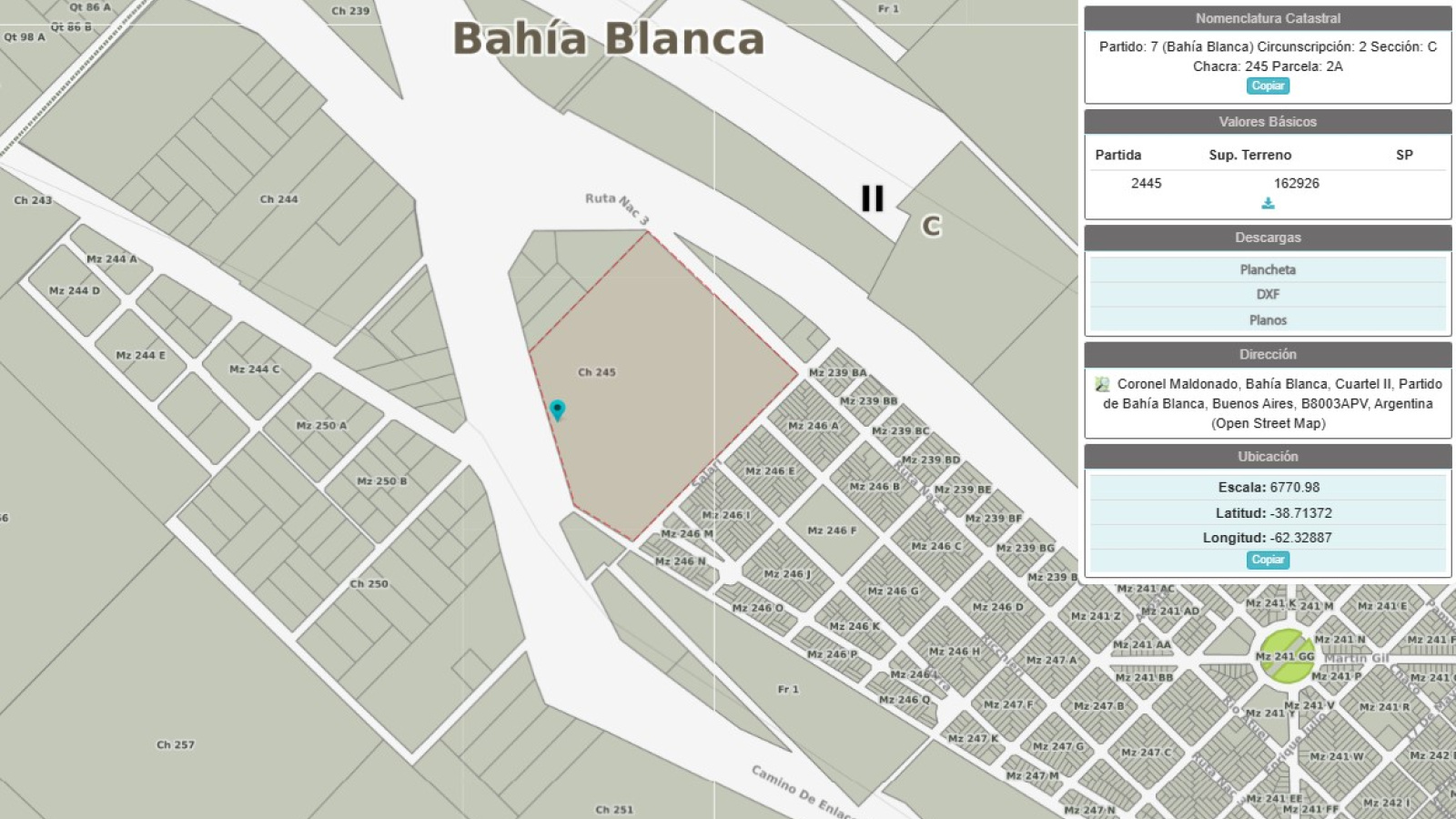 695 RN 3, 8000, Bahia Blanca, Buenos Aires, 8000, 0 , 0 ,0,Terreno,Venta,RN 3,0,1919