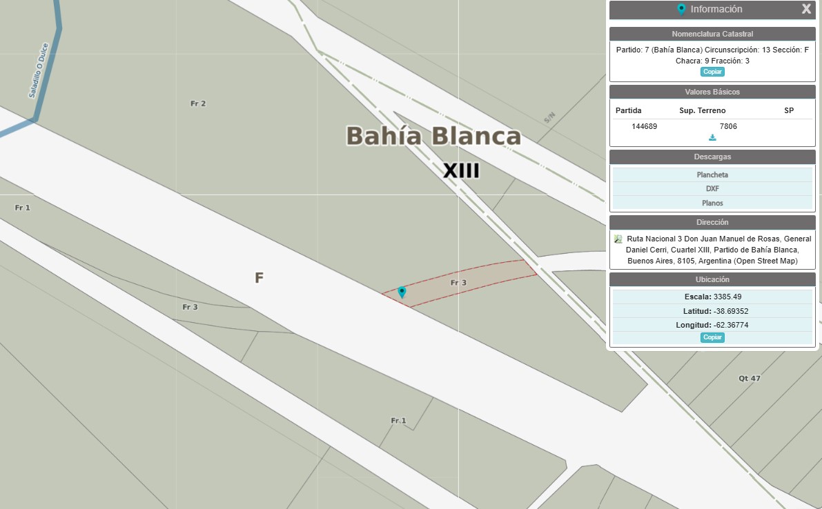 699 Ruta Nacional 3, Bahia Blanca, Buenos Aires, 8000, 0 , 0 ,0,Terreno,Venta,Ruta Nacional 3,0,1922
