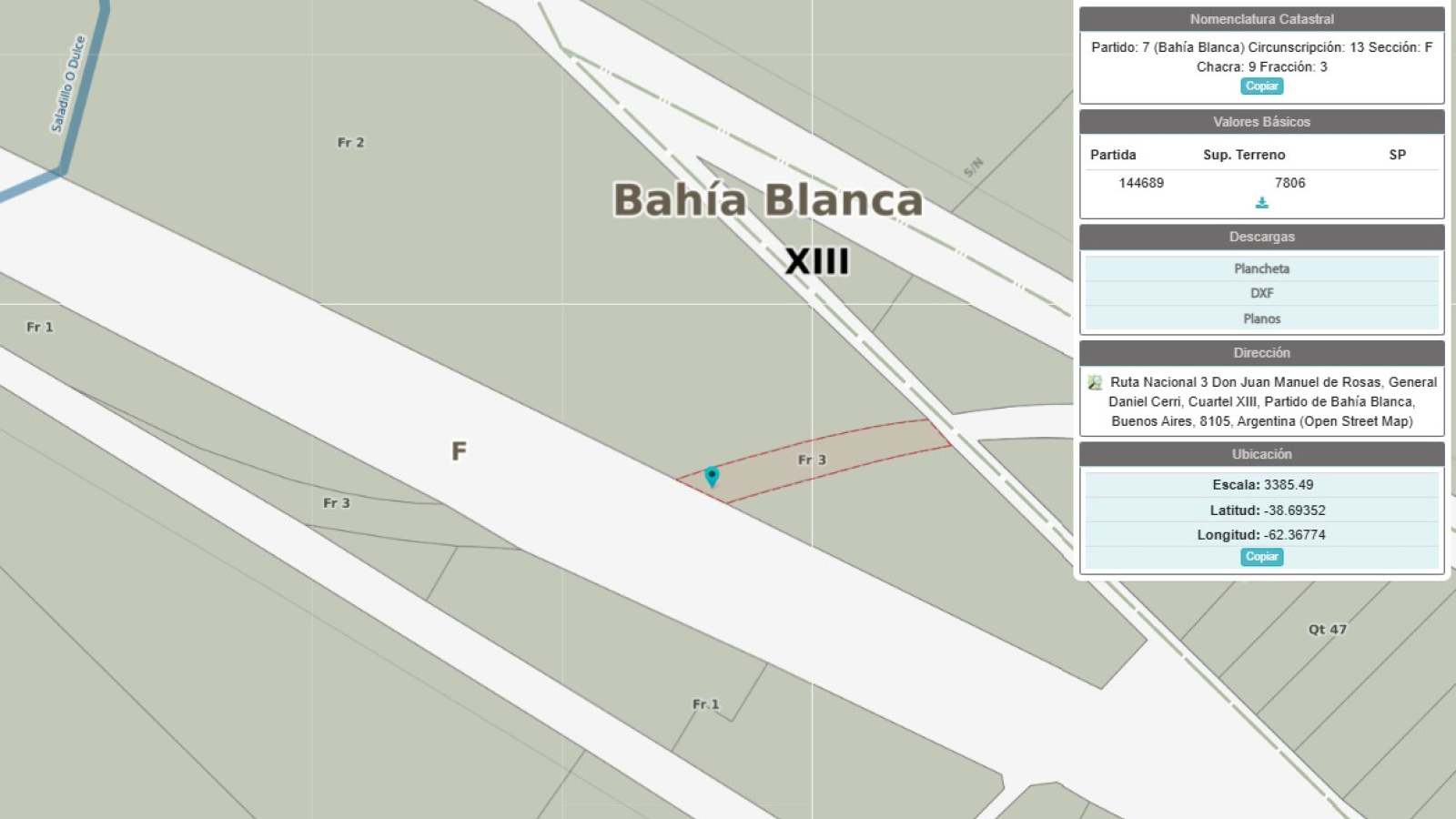 699 Ruta Nacional 3, Bahia Blanca, Buenos Aires, 8000, 0 , 0 ,0,Terreno,Venta,Ruta Nacional 3,0,1922