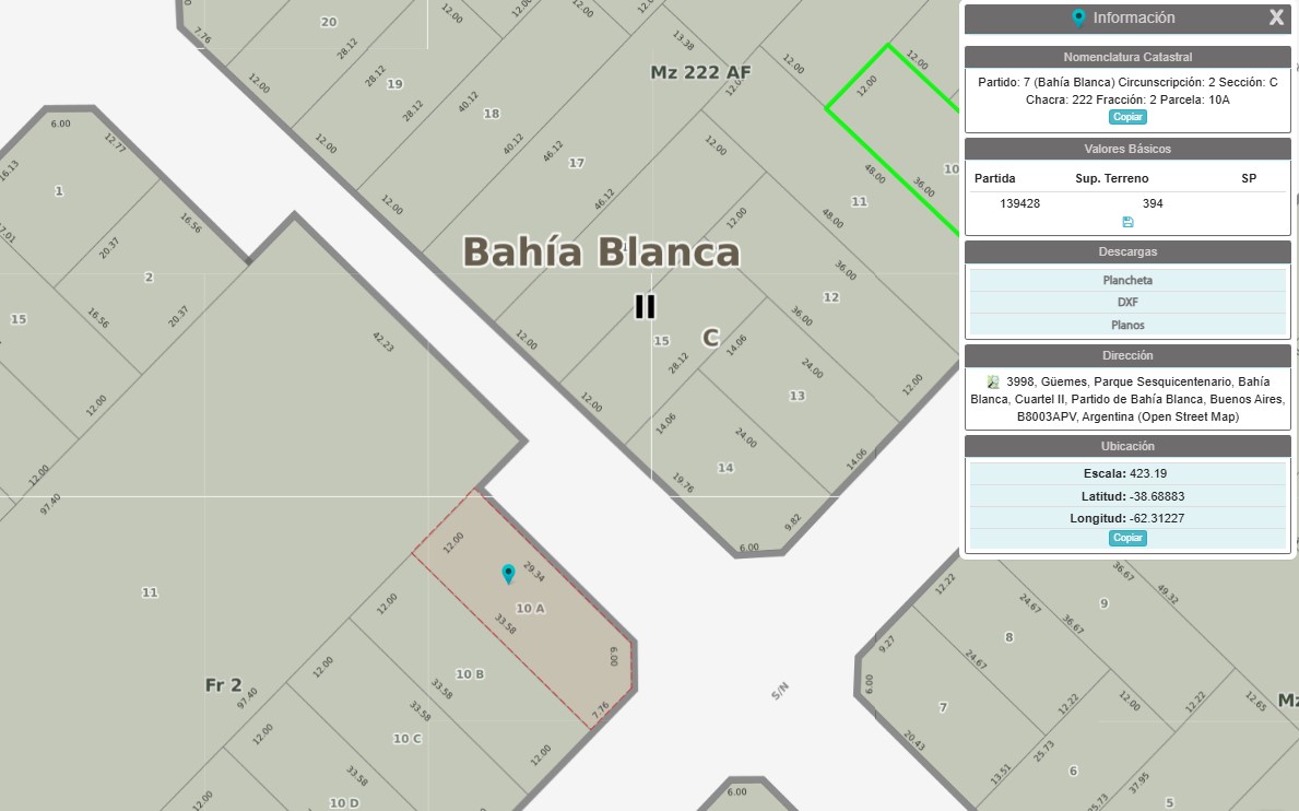 201 Nijankin, bahia blanca, Bahia Blanca, Buenos Aires, 8000, 0 , 0 ,0,Terreno,Venta,Nijankin,0,1935