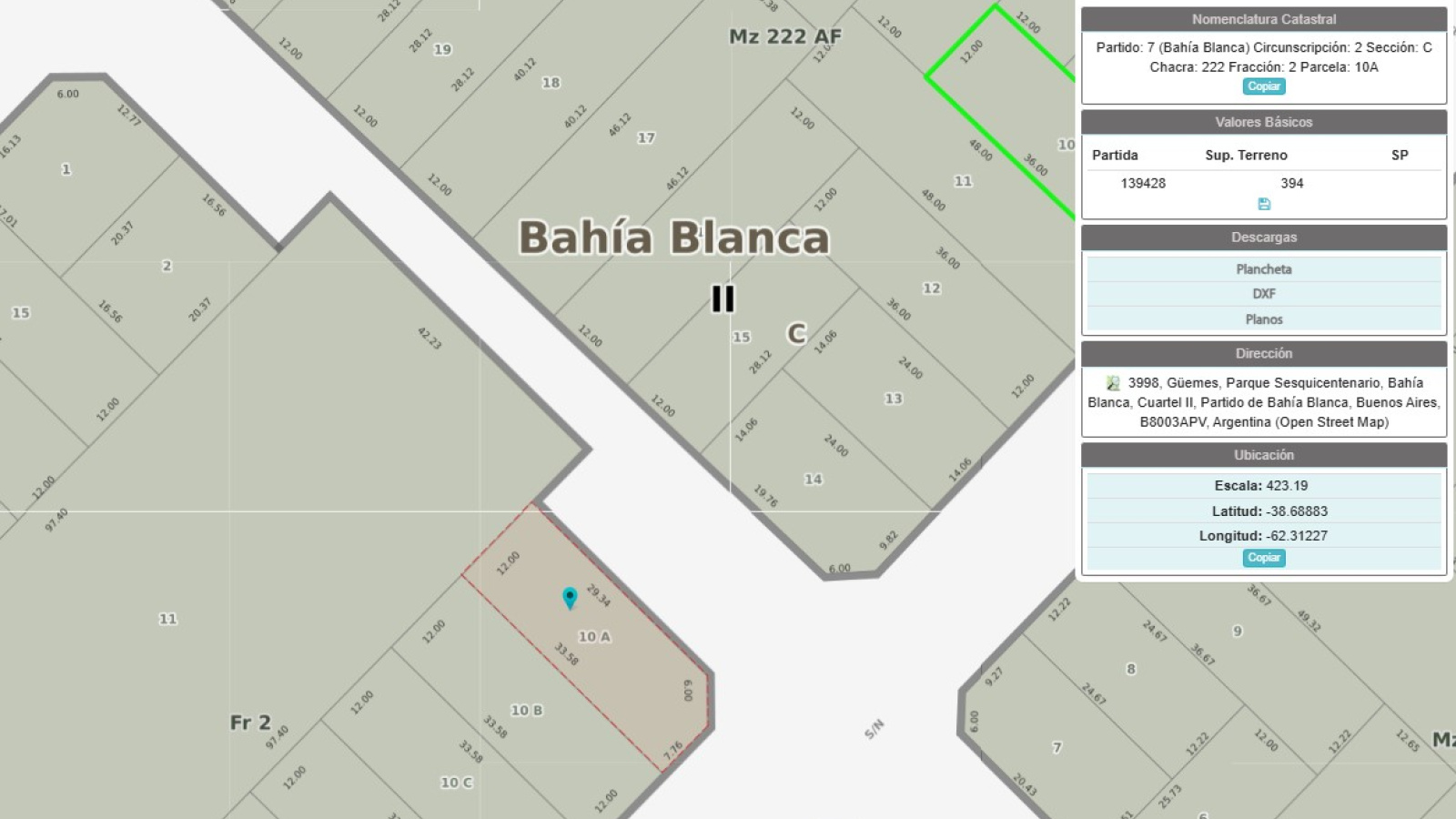 201 Nijankin, bahia blanca, Bahia Blanca, Buenos Aires, 8000, 0 , 0 ,0,Terreno,Venta,Nijankin,0,1935